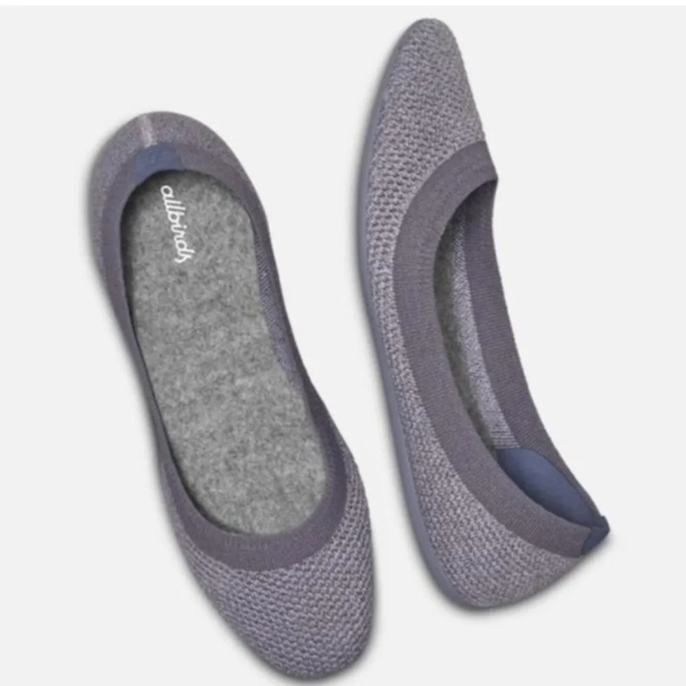 RARE Allbirds Tree Breezer Flats Seashell Gray Size 9 women - Picture 3 of 17